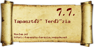Tapasztó Terézia névjegykártya
